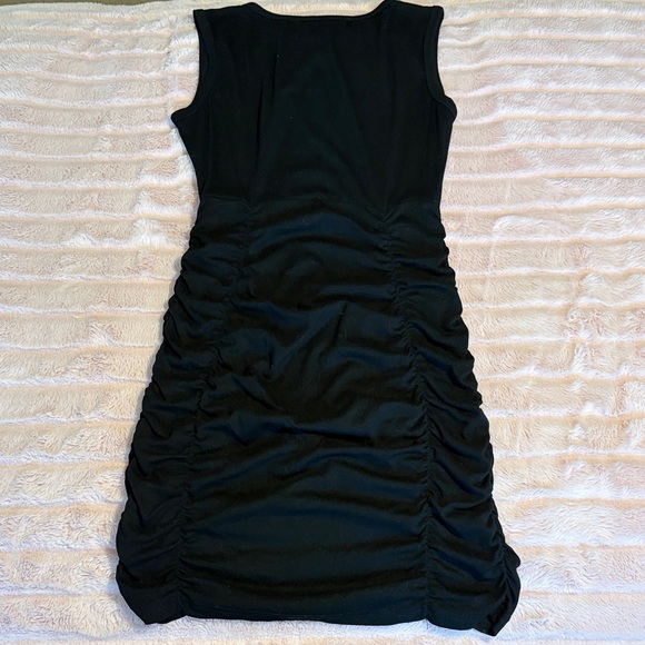 Others Follow Black Ruched Keyhole Mini Dress - Picture 4 of 5